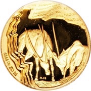 ¼ Ounce Natura - Gemsbok, Prince of the Kalahari, South Africa, 2001 reverse image
