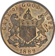 1 Penny - Victoria Cape of Good Hope reverse image