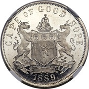 1 Penny - Victoria Cape of Good Hope reverse image