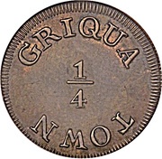 ¼ 'Penny' Griqua Town reverse image