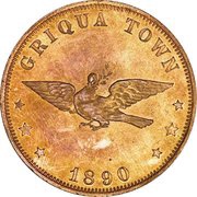 1 Penny - Victoria Griqua Town Pattern reverse image