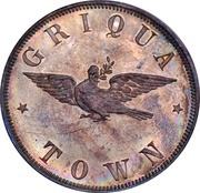 1 Penny - Victoria Griqua Town Pattern reverse image