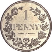 1 Penny Orange Free State reverse image