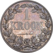1 Kroon Orange Free State, South Africa, 1887 reverse image