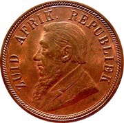 1 Penny Zuid Afrikaansche Republiek, South Africa, 1892-1898 obverse image