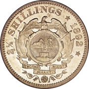 2½ Shillings Zuid Afrikaansche Republiek reverse image