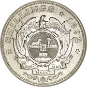 5 Shillings Zuid Afrikaansche Republiek, South Africa, 1892 reverse image