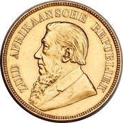 1 Pond Zuid Afrikaansche Republiek; Kruger Pond obverse image
