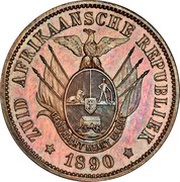 1 Penny Zuid Afrikaansche Republiek; Transvaal Pattern obverse image