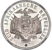 5 Shillings Zuid Afrikaansche Republiek; Transvaal Pattern reverse image