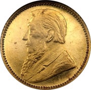 6 Pence Zuid Afrikaansche Republiek; Gold Pattern obverse image