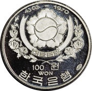 100 Won Admiral Sun Sin Lee obverse image