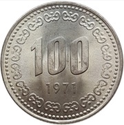100 Won reverse image