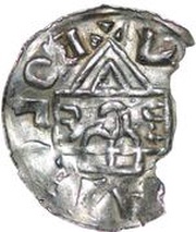 Denar - Boleslaus III, Bohemia, 999-1003 reverse image