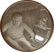 5000 Won PyeongChang 2018 Olympics – Alpine skiing obverse image
