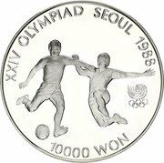 10 000 Won Soccer reverse image