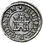1 Maravedi - Felipe II Segovia,milled obverse image