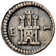 1 Maravedi - Felipe III monogram reverse image