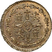 1 Maravedi - Carlos III, Spain, 1770-1775 reverse image