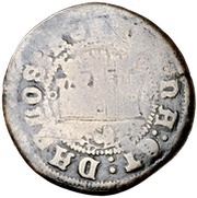 2 Maravedis - Ioana and Carolus I obverse image