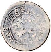 2 Maravedis - Ioana and Carolus I, Spain, 1525-1528 reverse image