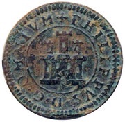 2 Maravedis - Felipe II Segovia,milled obverse image