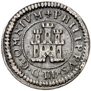 2 Maravedis - Felipe III Segovia,billon obverse image