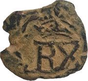 2 Maravedis - Felipe IV countermark, Spain, 1658-1659 reverse image