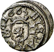 2 Maravedis - Felipe IV Madrid, Spain, 1662-1664 reverse image