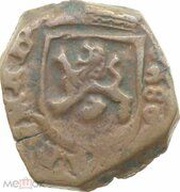 2 Maravedis - Carlos II hammered, Spain, 1680-1701 reverse image