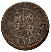 2 Maravedis - Felipe V, Spain, 1710 reverse image
