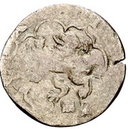 4 Maravedis - Felipe II hammered, Spain, 1566-1598 reverse image