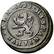 4 Maravedis - Felipe IV Segovia, Spain, 1622-1626 reverse image