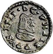 4 Maravedis - Felipe IV Trujillo,shield obverse image