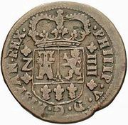 4 Maravedis - Felipe V Zaragoza obverse image