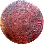 4 Maravedis - Felipe V Segovia; 1st type, Spain, 1719 reverse image