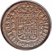 4 Maravedis - Felipe V Segovia; 2nd type obverse image