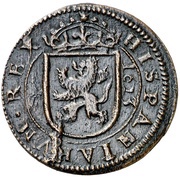8 Maravedis - Felipe IV Segovia,milled, Spain, 1621-1626 reverse image