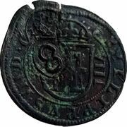 8 Maravedis - Felipe IV countermark, Spain, 1651-1652 obverse image