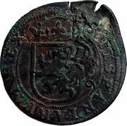 8 Maravedis - Felipe IV countermark, Spain, 1651-1652 reverse image
