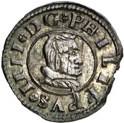 8 Maravedis - Felipe IV Segovia,billon milled obverse image