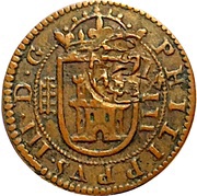 12 Maravedis - Felipe IV countermark obverse image