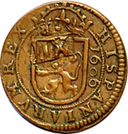 12 Maravedis - Felipe IV countermark, Spain, 1641-1642 reverse image