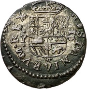 16 Maravedis - Felipe IV large bust, Spain, 1660-1661 reverse image