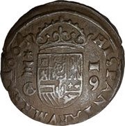 16 Maravedis - Felipe IV, Spain, 1661-1664 reverse image