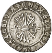 ½ Real - Ferdinandus V and Elisabet I Burgos, Spain, 1497-1566 reverse image