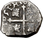 ½ Real - Felipe IV monogram, Spain, 1621-1652 reverse image
