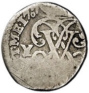 ½ Real - Felipe V Segovia, Spain, 1707 reverse image