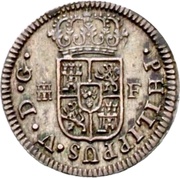 ½ Real - Felipe V 1st type obverse image