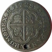 ½ Real - Felipe V Seville, Spain, 1729-1730 reverse image